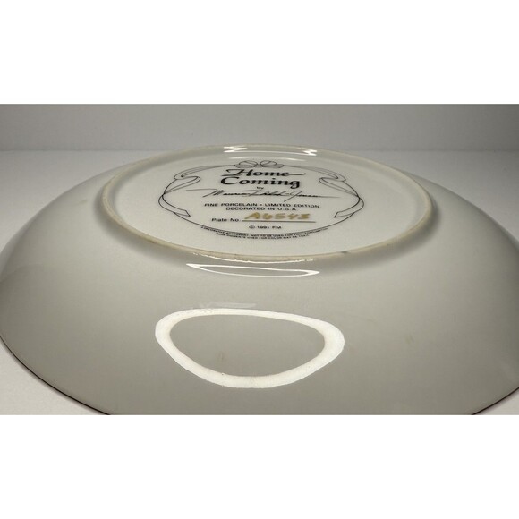 HOME COMING Limited Edition Fine Porcelain Plate by Maureen Drdak-Jensen - Picture 3 of 4